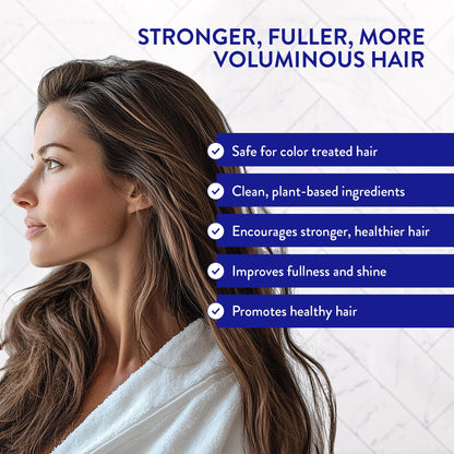Routine Wellness Anti-Thinning Shampoo and Conditioner Set for Thinning Hair - Biotin, Peptides for Women & Men - Color Safe Shampoo for Hair Loss & Healthier Hair - Rose Hips Set - Available at All In One Marketplace Canada