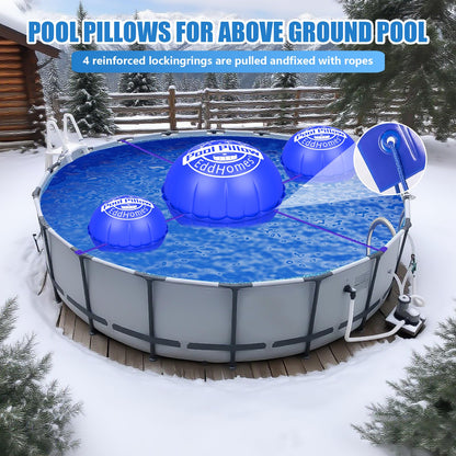 5x5ft Pool Pillow for Above Ground Pools, 0.5mm Extra Thick & Strong Cold-Resistant Pool Pillows Round for Closing Winter, Poo l Pill ow for Winterizing to Last All Season 🍁 All In One Marketplace Canada