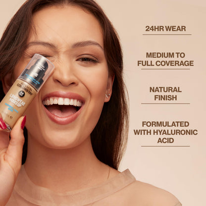 Revlon Liquid Foundation, ColorStay Face Makeup for Normal and Dry Skin, Longwear Full Coverage with Matte Finish, Oil Free, 150 Buff, 1.0 Oz/ 30ml REVLON
