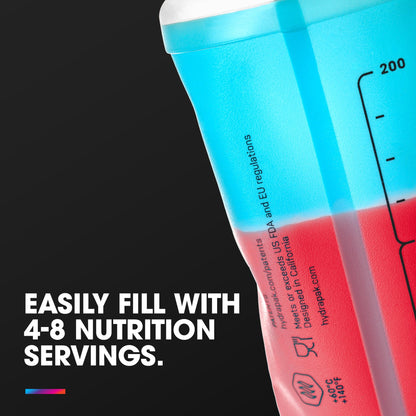 HydraPak SoftFlask Collapsible Nutrition Flask 2-Pack (150ml, Malibu) 🍁 All In One Marketplace Canada