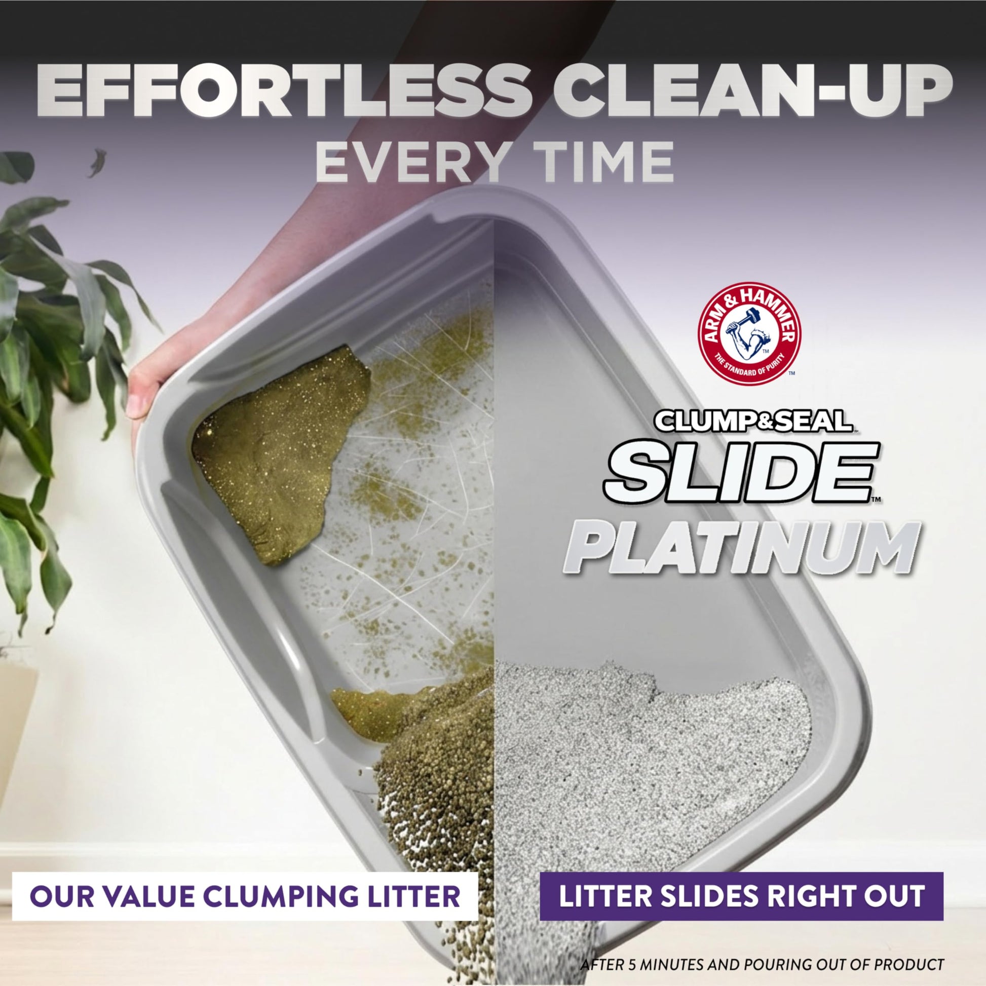 Arm & Hammer Platinum Clumping Cat Litter, 2x Longer Odour Control, Multi-Cat Clay, Ultimate 14-Day Freshness, Extra Oduor Eliminators, Effortless Clean, Dust-Free, Heavy-Duty Clumping, 8.16kg