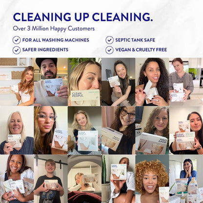 The Clean People Fabric Softener Sheets - Dryer Sheets - Softens & Removes Static Cling - Vegan Laundry Softener With Essential Oils - Fresh Scent, 120 Pack - Available at All In One Marketplace Canada