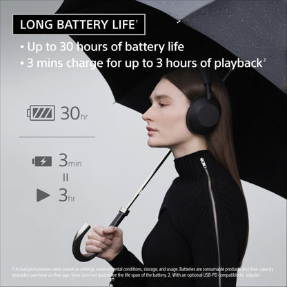 Sony WH-1000XM6 The Best Wireless Noise Canceling Headphones, HD NC Processor QN3, 12 Microphones, Adaptive NC Optimizer, Mastered by Engineers, Studio-Quality, 30-Hour Battery, Platinum Silver