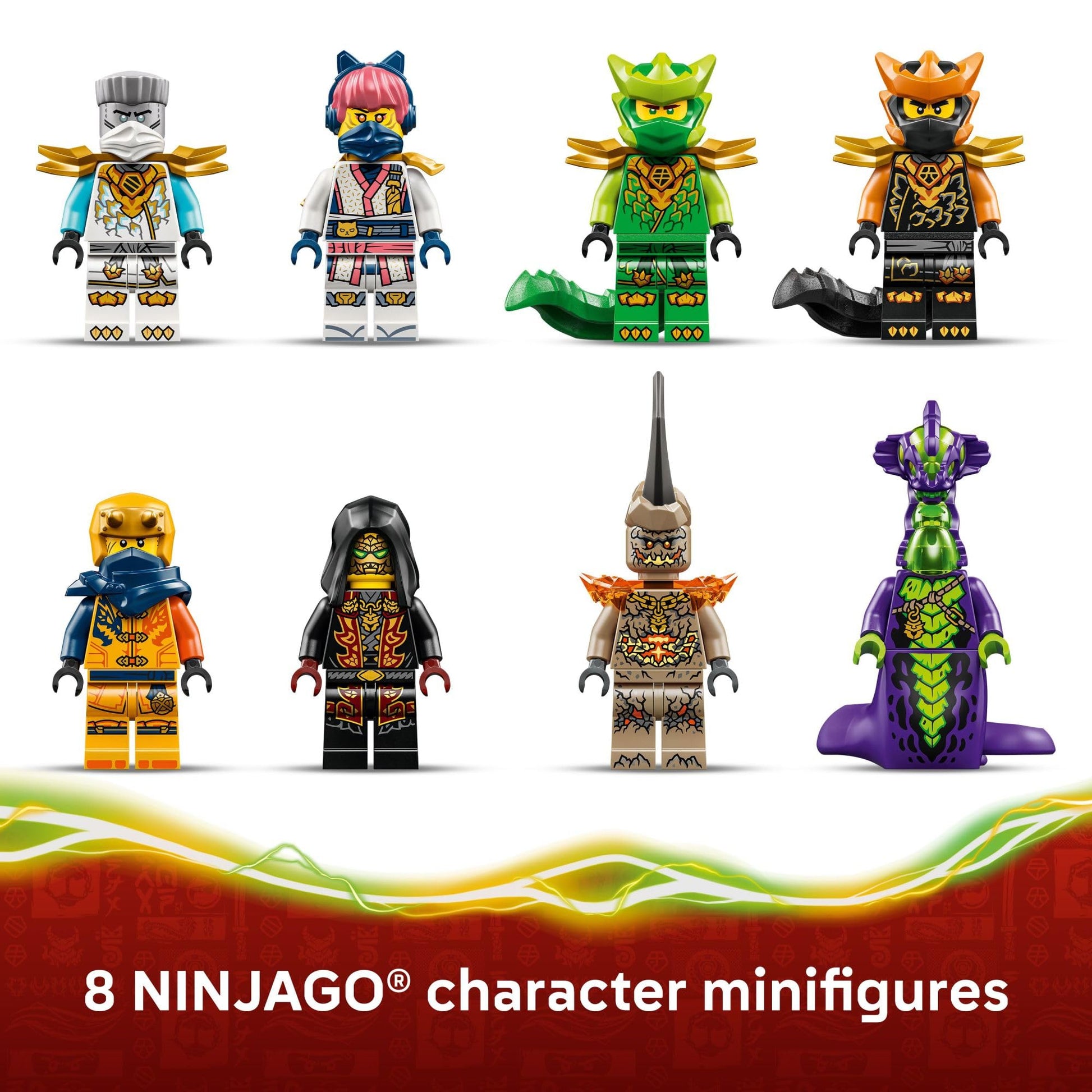 LEGO NINJAGO The Dragon of Life Building Toy for Boys & Girls - Poseable Dragon Toy Figure & Playset for Kids, Ages 9+ - W/Mini Mech & 8 Minifigures for Pretend Play - Gift Idea for Birthdays - 71859 LEGO