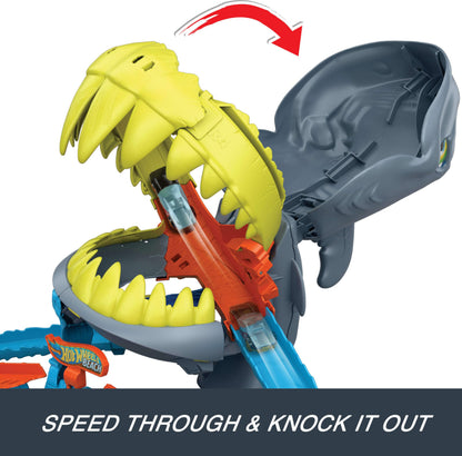 Hot Wheels City Shark Chomp Beach Playset & 1:64 Scale Toy Car 🍁 All In One Marketplace Canada