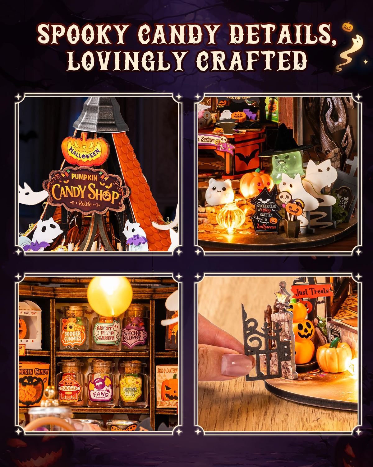 Rolife Halloween Haunted Candy House DIY Miniature Kits 🍁 All In One Marketplace Canada
