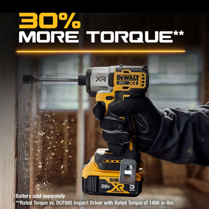 DEWALT 20V MAX XR Cordless Impact Driver, Brushless, 3-Speed, Tool Only (DCF845B) DEWALT