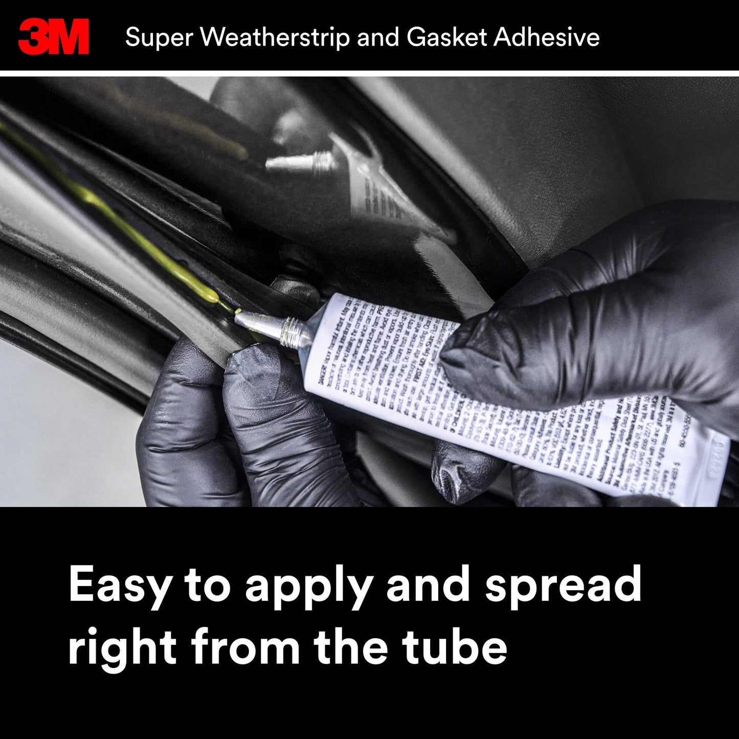 3M Super Weatherstrip and Gasket Adhesive, 5 fl oz., Forms Flexible, Waterproof Bond That Resists Vibration, Resists Oils, Solvents, Detergents and Temperature Changes For Permanent Repairs (08008) 🍁 All In One Marketplace Canada