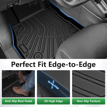 Cacartist Floor Mats Custom Fit for Nissan Kicks 2018-2023 2024 & Kicks Play 2025 Accessories TPE 3D All Weather Floor Liners 1st & 2nd Row Heavy Duty Durable Non-Slip Winter Mats 🍁 All In One Marketplace Canada