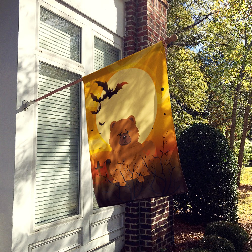 Caroline's Treasures BB4408CHF Halloween Chow Chow Red Canvas House Size Flag, Large, Multicolor