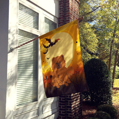 Caroline's Treasures BB4408CHF Halloween Chow Chow Red Canvas House Size Flag, Large, Multicolor