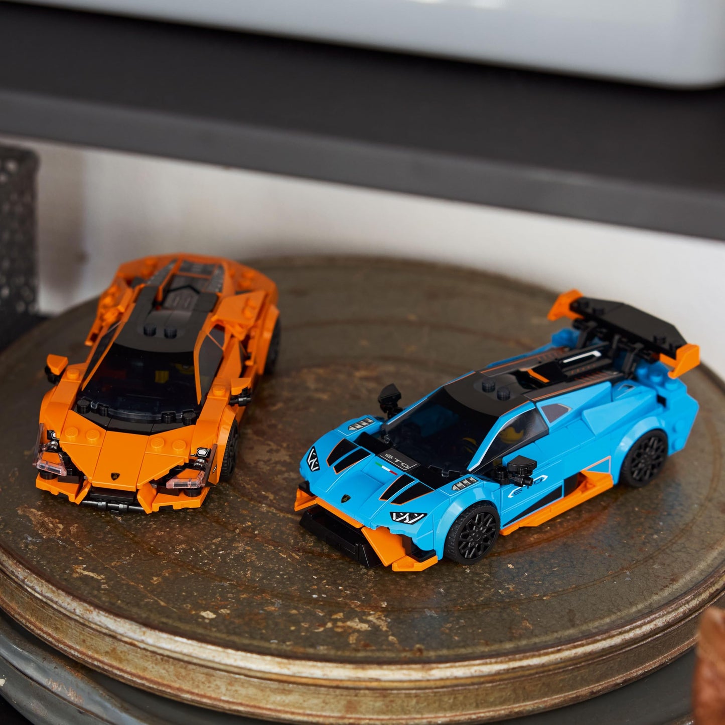 LEGO Speed Champions Lamborghini Revuelto & Huracán STO Car Toys - Building Toy for Pretend Play for Boys & Girls, Ages 10+ - Model Car Kit Display - Gift Idea for Kids - 77238 LEGO