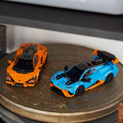 LEGO Speed Champions Lamborghini Revuelto & Huracán STO Car Toys - Building Toy for Pretend Play for Boys & Girls, Ages 10+ - Model Car Kit Display - Gift Idea for Kids - 77238 LEGO