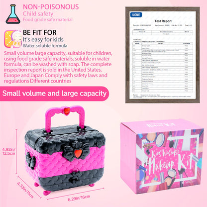 Kids Makeup Kit Girls Toys - Girls Makeup Kit for Kids, Little Kids Make up Set Safe & Non Toxic Makeup for Toddlers Children Princess, Christmas Birthday Gifts Toy for 4 5 6 7 8 Year Old Girl. 🍁 All In One Marketplace Canada