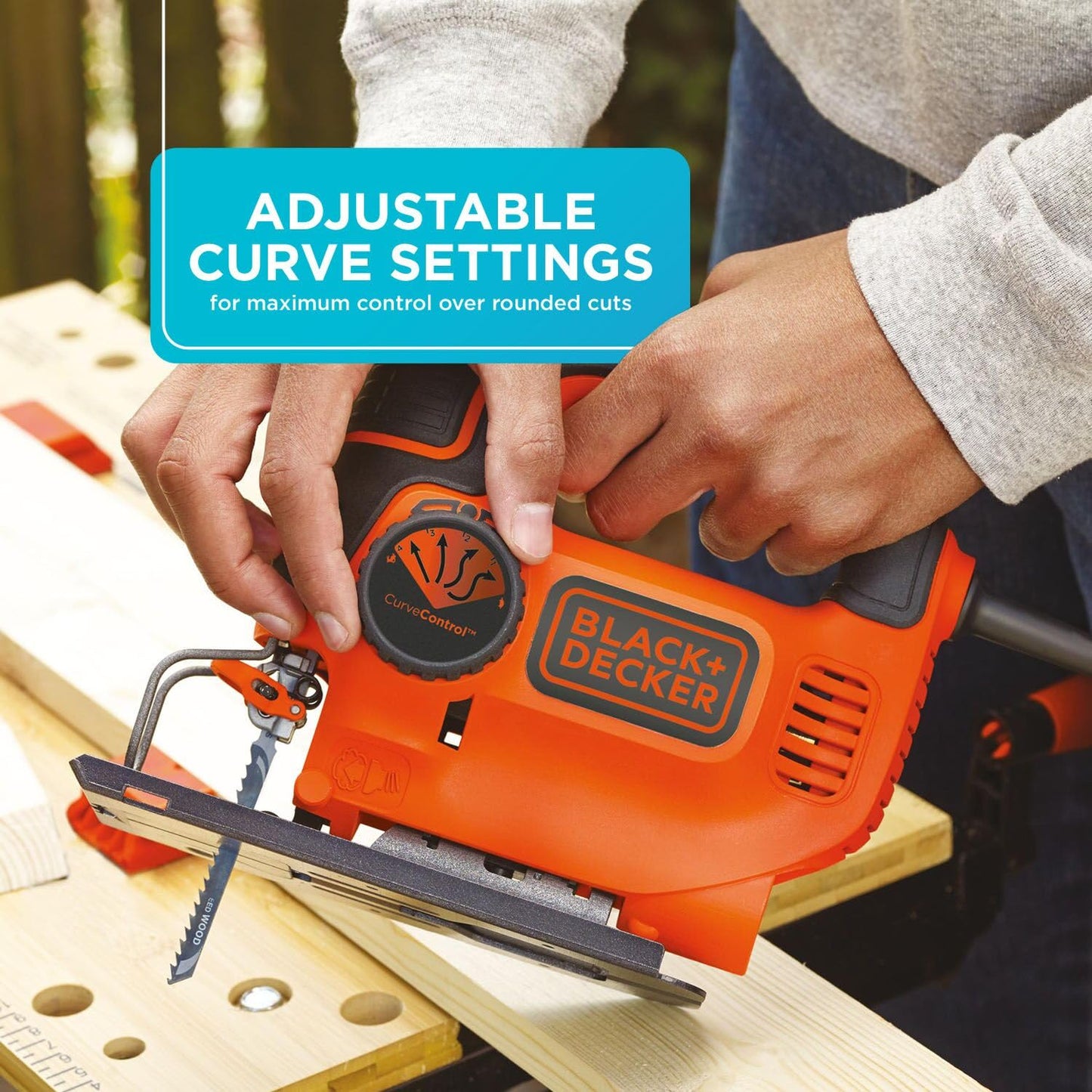 BLACK+DECKER Jig Saw, Smart Select, 5.0-Amp (BDEJS600C) BLACK+DECKER