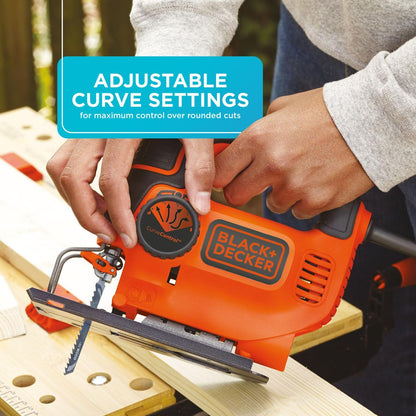BLACK+DECKER Jig Saw, Smart Select, 5.0-Amp (BDEJS600C) BLACK+DECKER