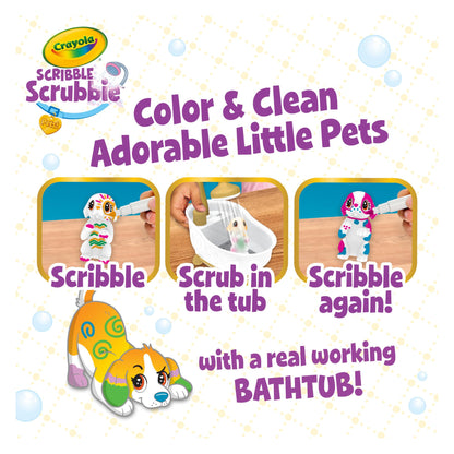 Crayola Scribble Scrubbie Pets Tub Playset, Creative Toys Crayola