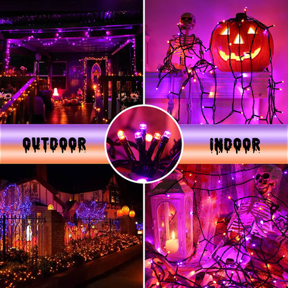 Toodour Orange & Purple Halloween Lights, 82ft Halloween String Lights 🍁 All In One Marketplace Canada