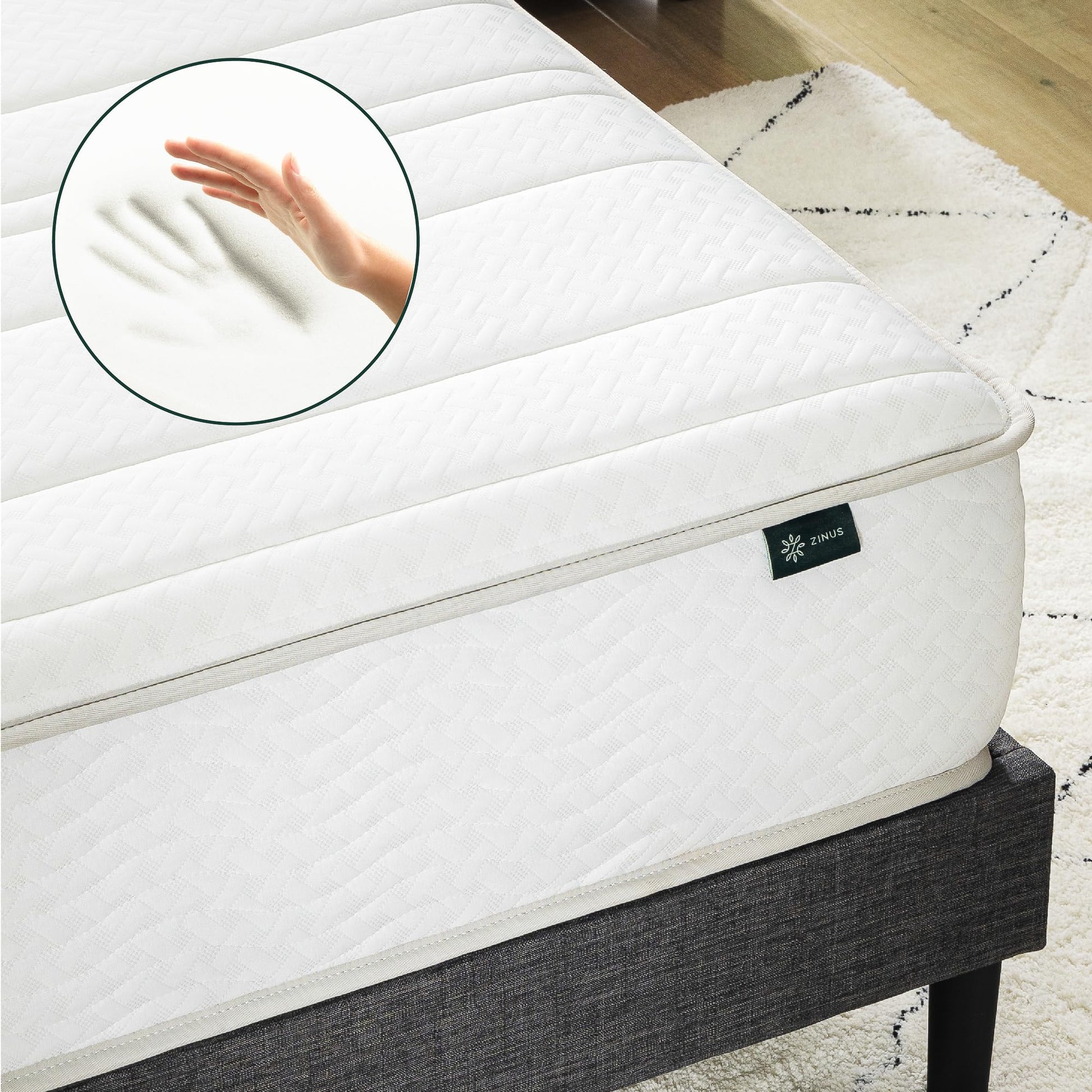 Zinus 6 Inch Foam and Spring Hybrid Mattress [New Version], Twin XL, Fiberglass Free, Medium Firmness, Durable Support, Certified Safe Foams & Fabric, Mattress in A Box Zinus