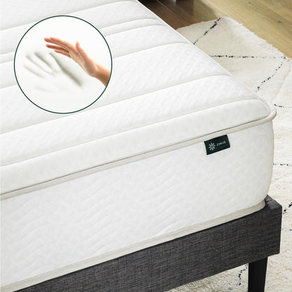 Zinus 6 Inch Foam and Spring Hybrid Mattress [New Version], Twin XL, Fiberglass Free, Medium Firmness, Durable Support, Certified Safe Foams & Fabric, Mattress in A Box Zinus