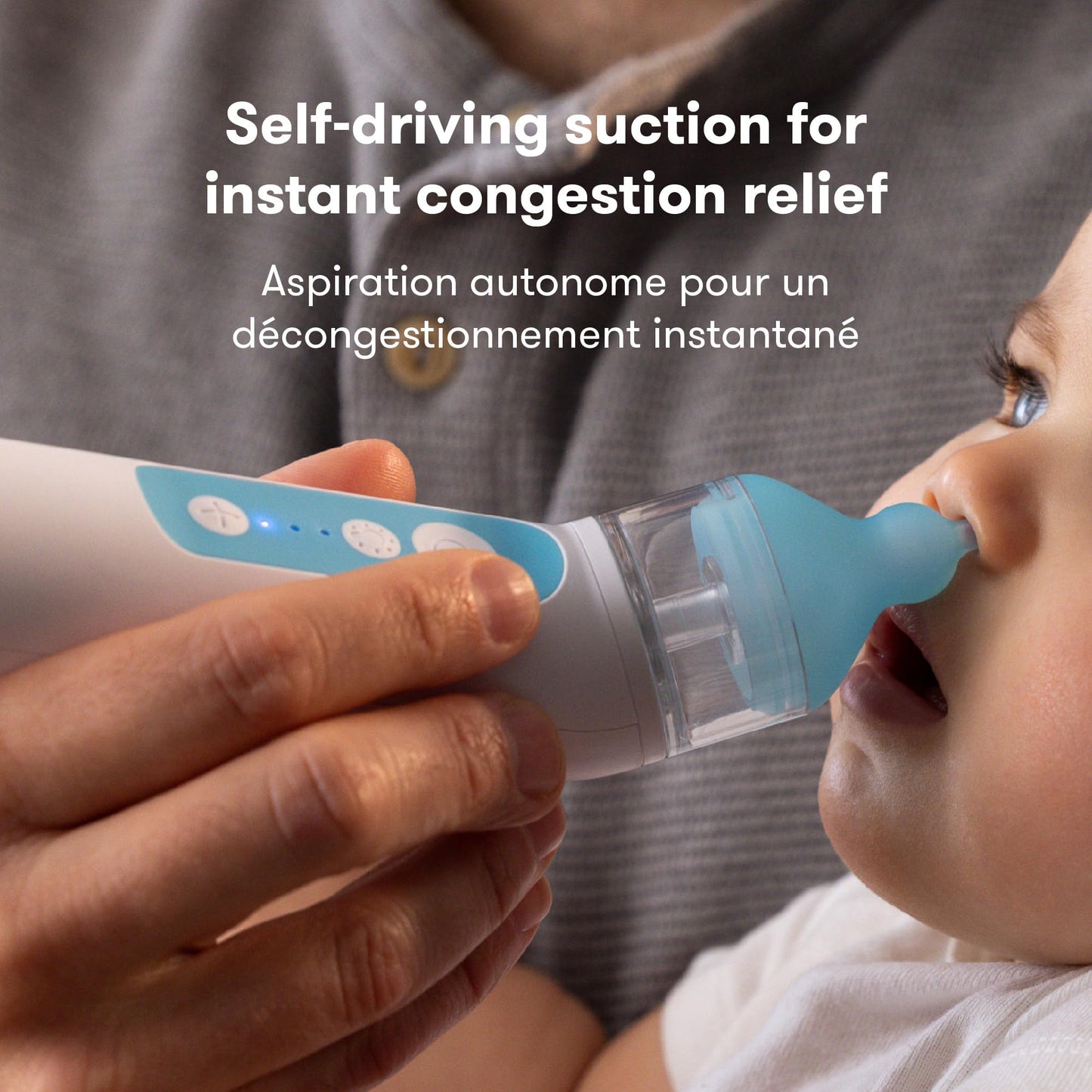 Frida Baby Electric NoseFrida Nasal Aspirator for Baby, Nose Sucker for Baby & Toddler, Upgraded Nasal Aspirator for Congestion Relief with 3 Suction Levels, 2 Silicone Tips, USB - Available at All In One Marketplace Canada