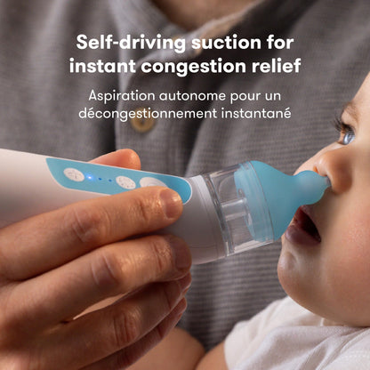Frida Baby Electric NoseFrida Nasal Aspirator for Baby, Nose Sucker for Baby & Toddler, Upgraded Nasal Aspirator for Congestion Relief with 3 Suction Levels, 2 Silicone Tips, USB - Available at All In One Marketplace Canada