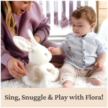 GUND Baby Flora Bunny 12-Inch Interactive Animated Musical Baby Toy 🍁 All In One Marketplace Canada GUND
