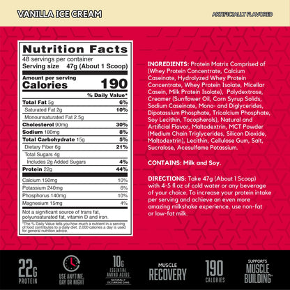 BSN SYNTHA-6 Premium Protein Powder Matrix: Whey Protein + Micellar Casein + Milk Protein Isolate, 2.270g - Vanilla Ice Cream, 48 servings (packaging may vary) BSN