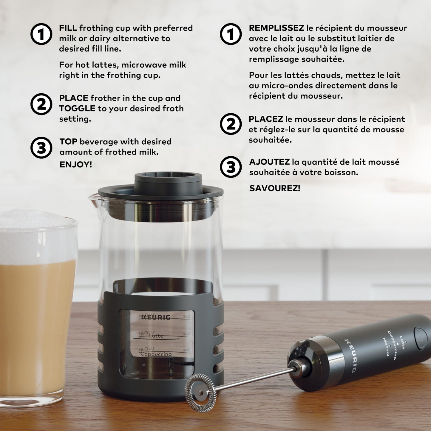 Keurig SimpleCafé Milk Frother for Lattes and Cappuccinos - Available at All In One Marketplace Canada