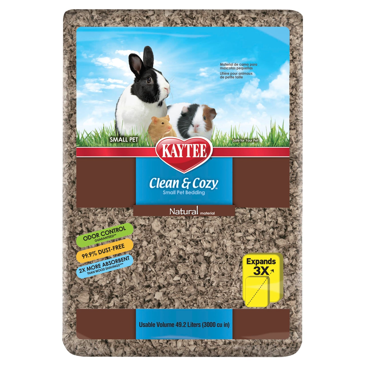 Kaytee Clean & Cozy Natural Small Animal Bedding, Expands to 49.2L 🍁 All In One Marketplace Canada