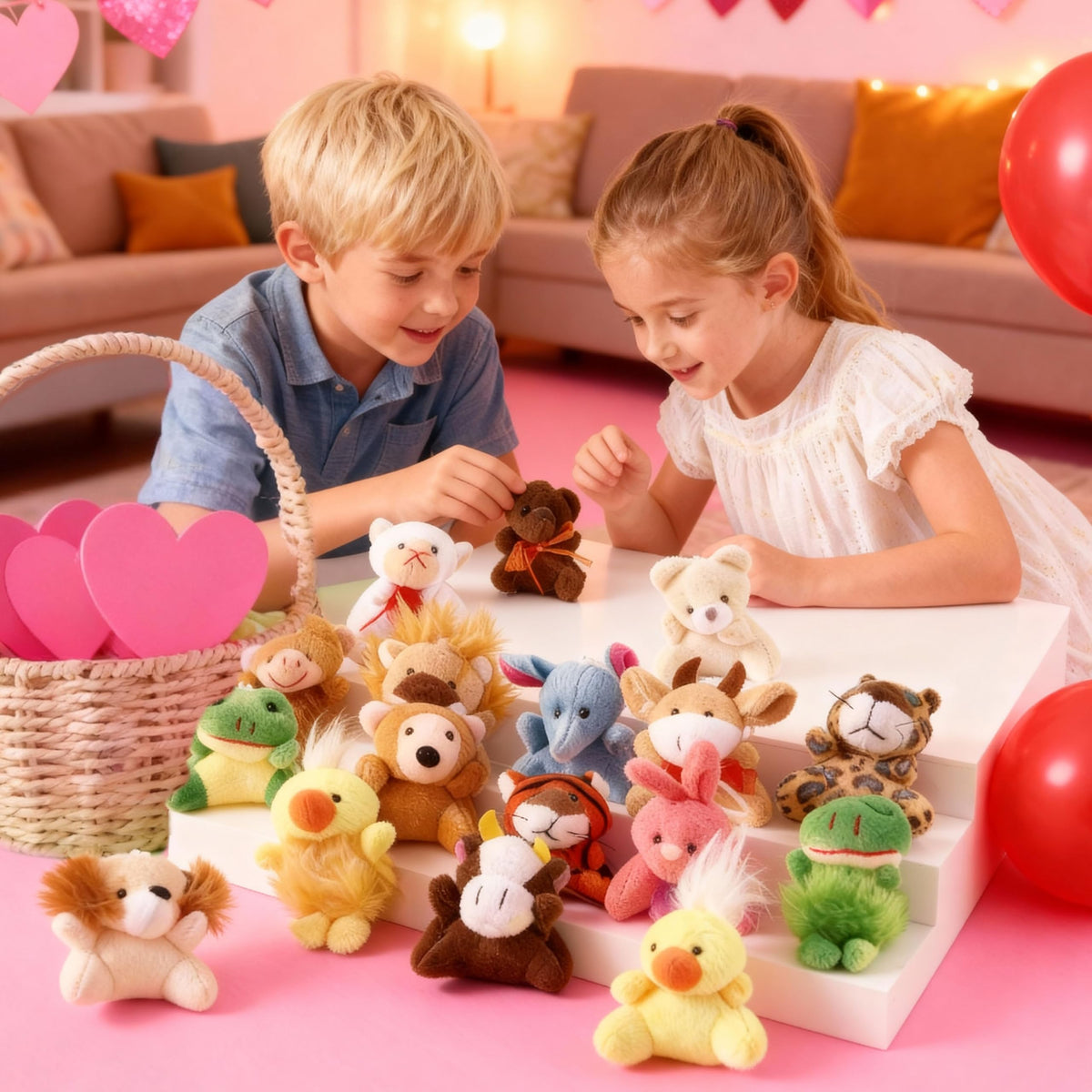 JOYIN 24 Pack Mini Animal Plush Toy Assortment (24 Units 3" Each), Animals Keychain Decoration for Kids, Small Stuffed Animal Bulk for Kids, Carnival Prizes, School Gifts, Christmas Goodie Bags 🍁 All In One Marketplace Canada