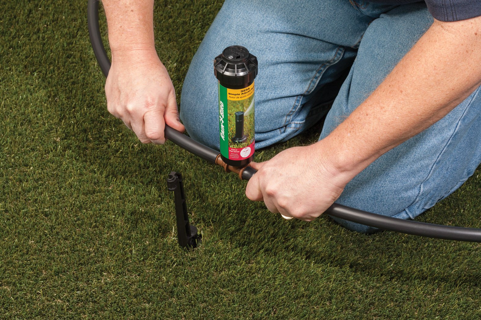 Rain Bird 32ETI Easy to Install In-Ground Automatic Sprinkler System Kit Rain Bird