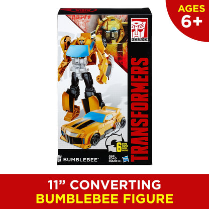 Transformers Toys Heroic Bumblebee Action Figure - Timeless Large-Scale Figure, Changes into Yellow Toy Car - Toys for Kids 6 and Up, 11-inch (Amazon Exclusive) Transformers