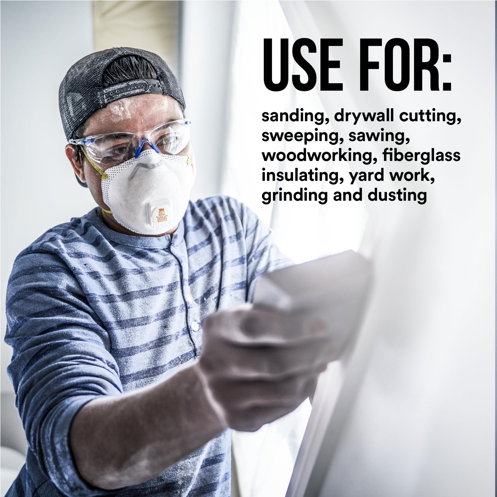 3m Pro Paint Sanding Vented Respirators, 8511, 10 Masks (n95) - Available at All In One Marketplace Canada
