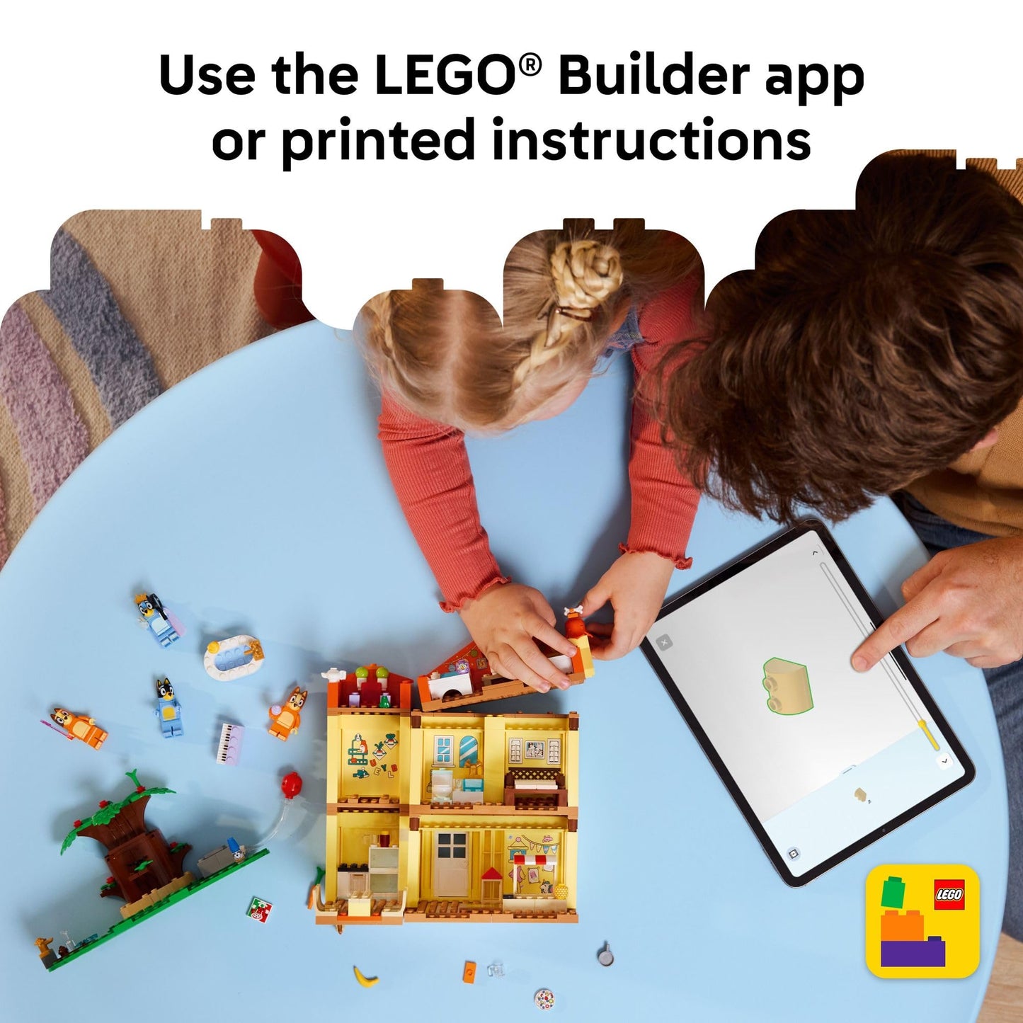 LEGO Bluey: Bluey’s Family House - Toddler Toy for 4 Year Old Boys and Girls - House Playset Includes Bluey and 5 Popular Characters - Great Birthday Gift Idea for Preschoolers - 11203 LEGO