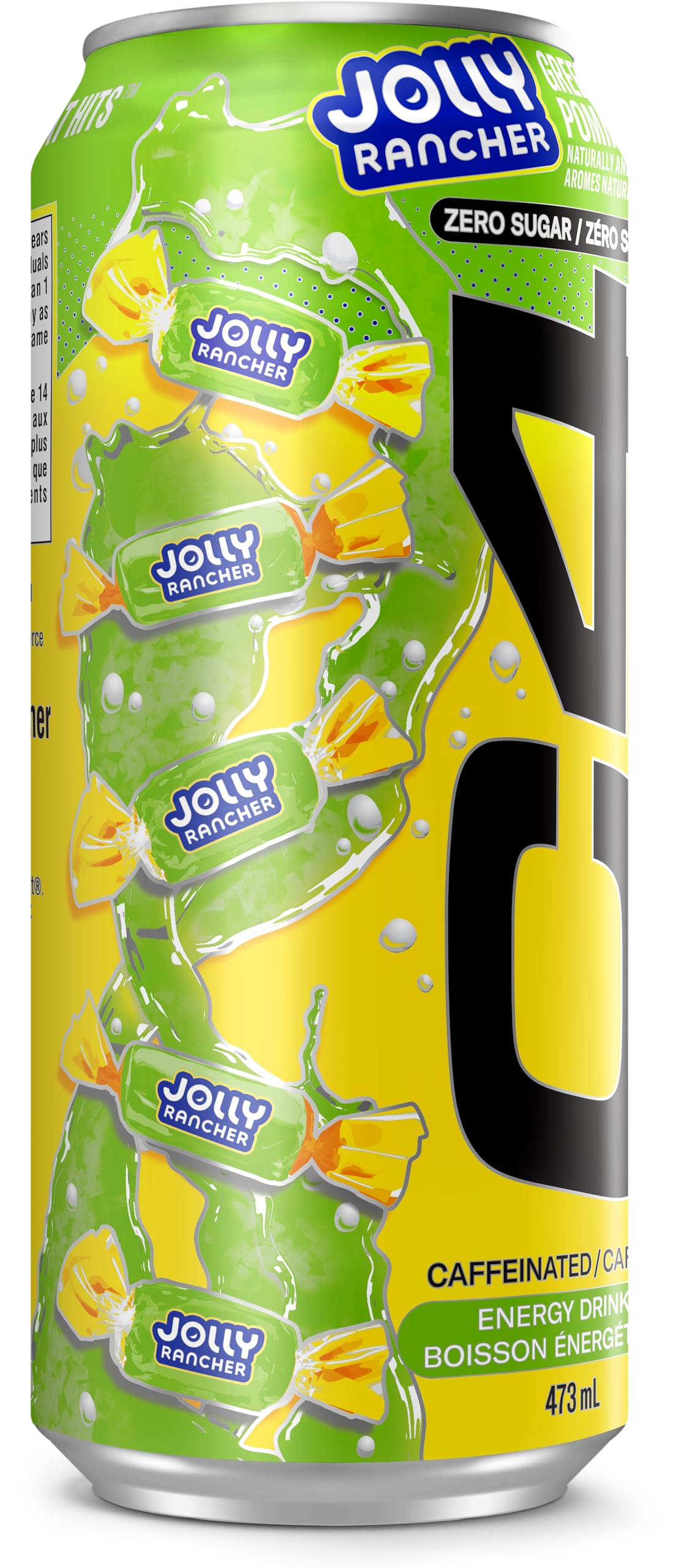 Cellucor C4 Performance Energy Drink, Jolly Rancher Green Apple, Carbonated Sugar Free Drink with no Artificial Colours or Dyes, 473mL, 12 count