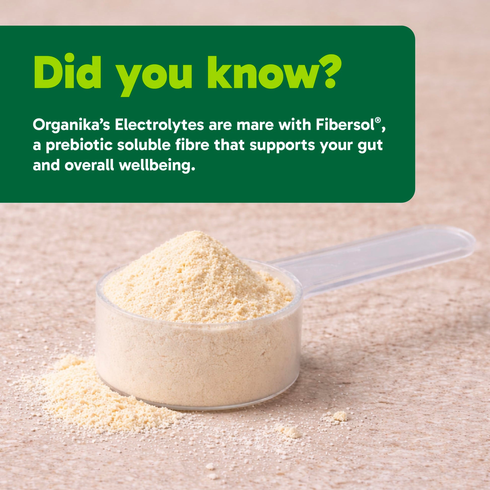 Organika Canadian-Made Electrolytes Powder with Vitamin C & Prebiotic Fibre - Sugar-Free Hydration Drink Mix - Pineapple PassionFruit - 210 g - 60 servings