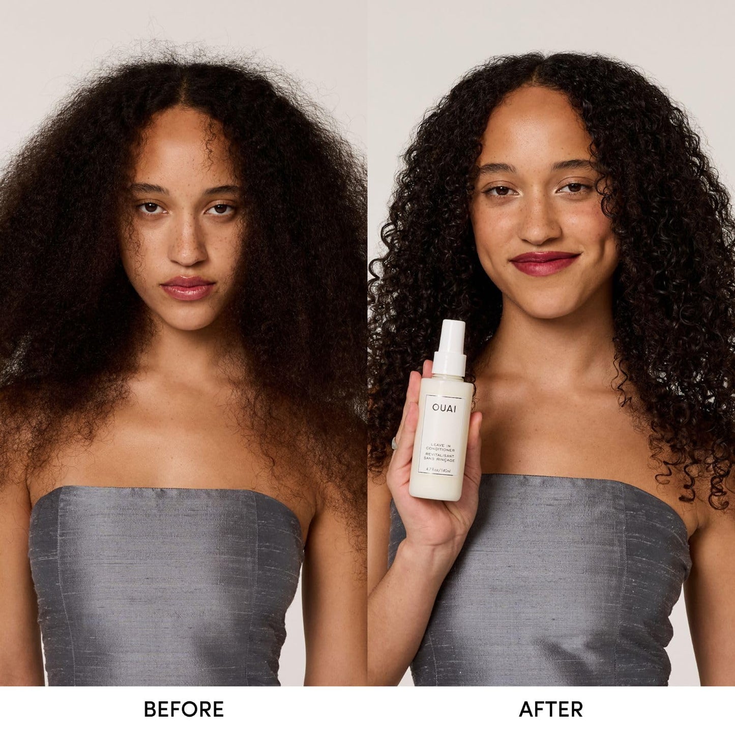 OUAI Leave In Conditioner & Heat Protectant for Hair - Prep Hair for Styling or Use as Detangling Spray to Fight Frizz & Flyaways - No Parabens, Sulfates or Phthalates (1.5 oz) 🍁 All In One Marketplace Canada