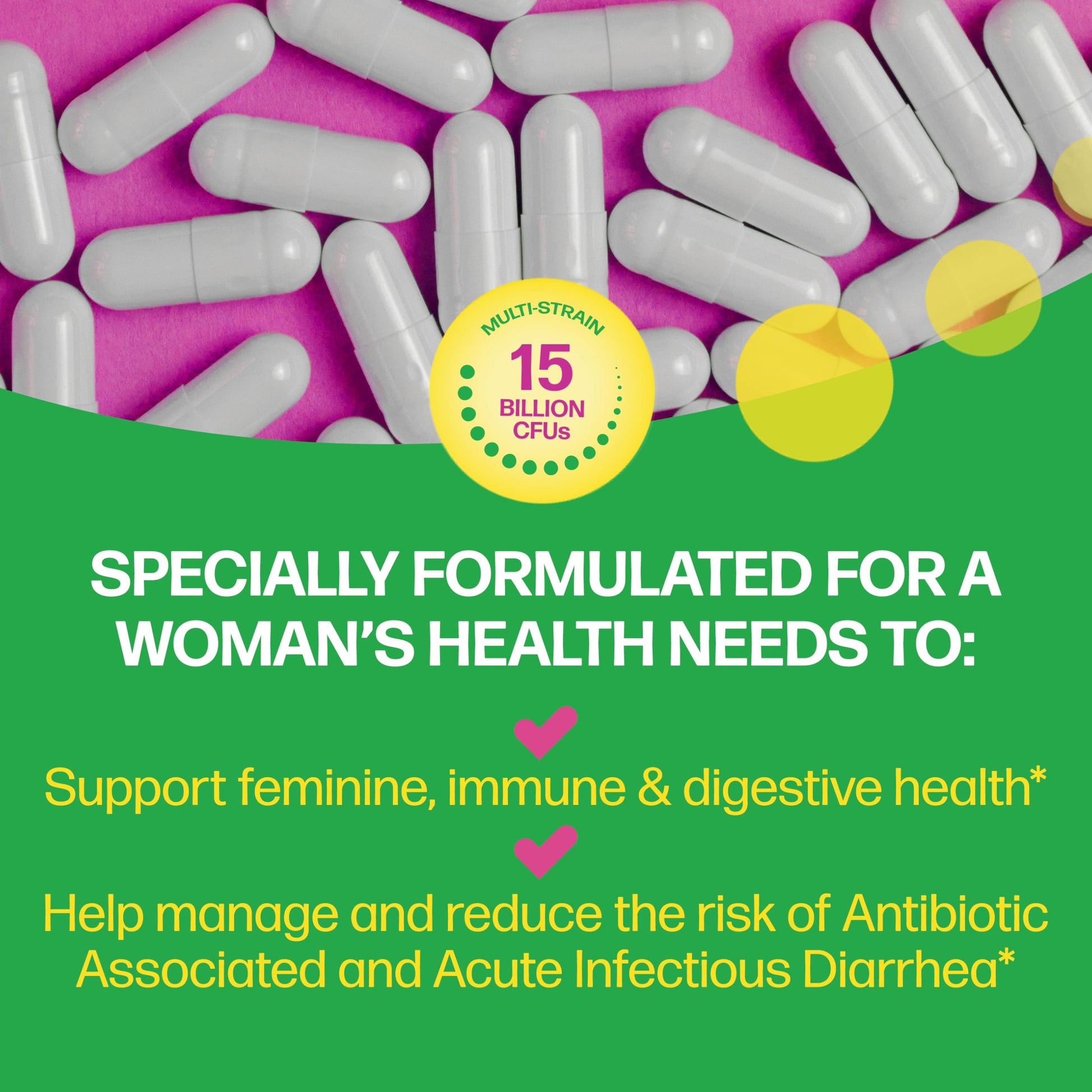 Culturelle Probiotics, Women’s Healthy Balance, 30 Capsules, 5 Clinically Proven Probiotic Strains to Support Digestive, Immune & Vaginal Health* - Available at All In One Marketplace Canada