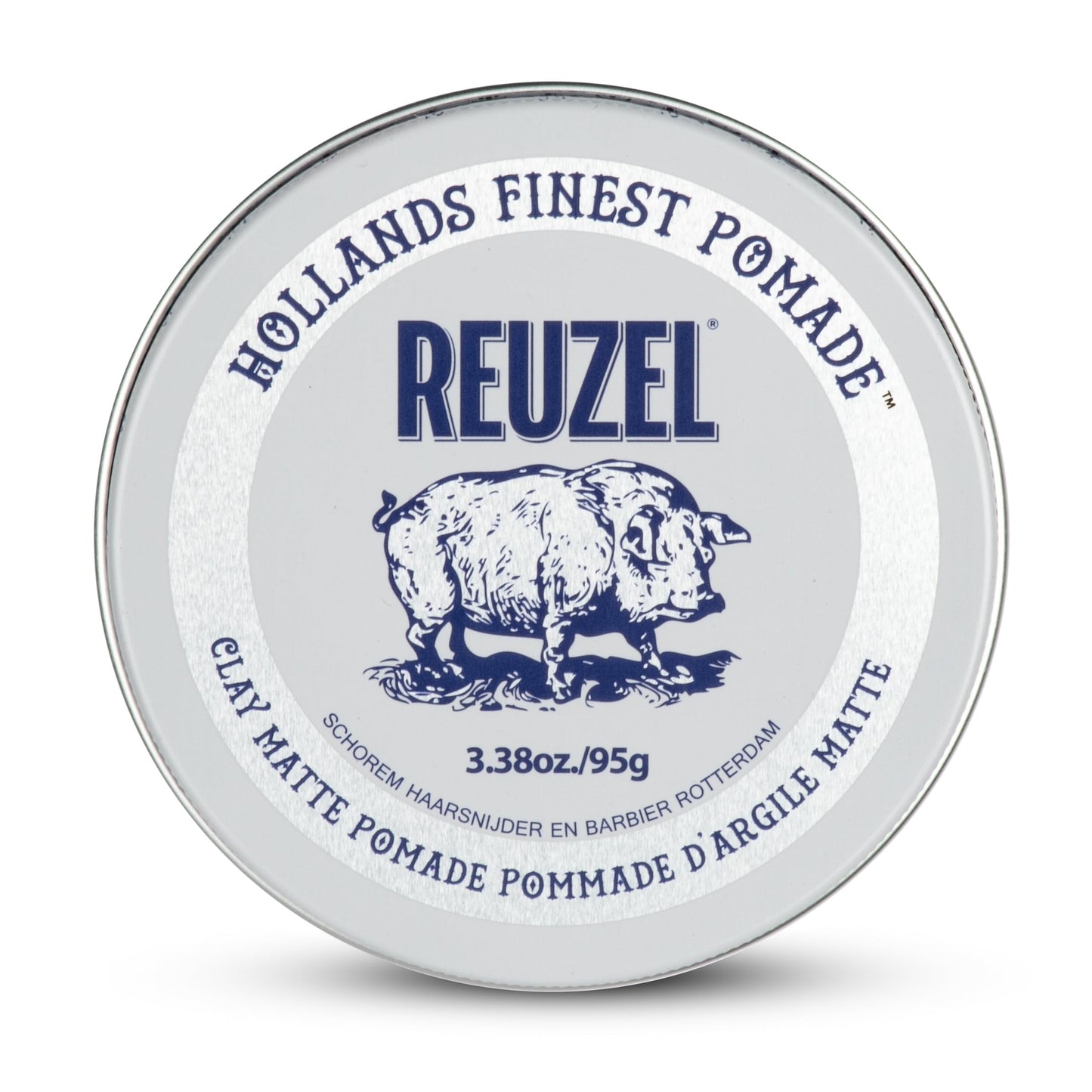 Reuzel Clay Matte Pomade, Medium Hold Matte Finish Hair Styling Clay, Lightweight & Flexible Texturizing Pomade for Volume & Definition With Aloe Vera & Vitamin E, 95g REUZEL