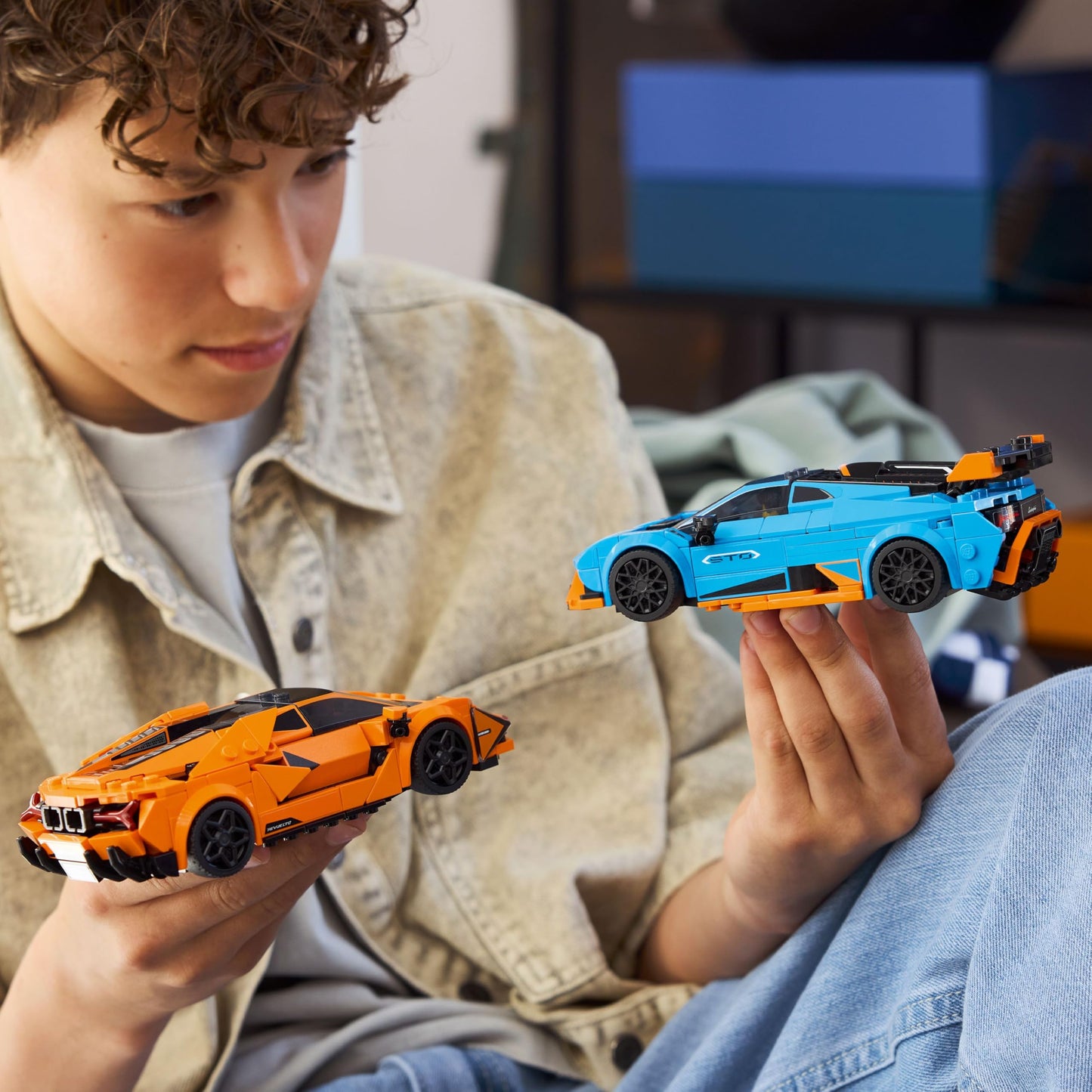 LEGO Speed Champions Lamborghini Revuelto & Huracán STO Car Toys - Building Toy for Pretend Play for Boys & Girls, Ages 10+ - Model Car Kit Display - Gift Idea for Kids - 77238 LEGO