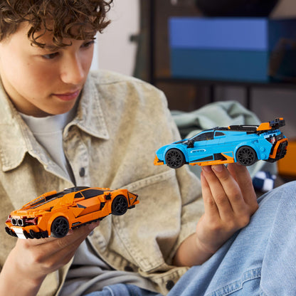 LEGO Speed Champions Lamborghini Revuelto & Huracán STO Car Toys - Building Toy for Pretend Play for Boys & Girls, Ages 10+ - Model Car Kit Display - Gift Idea for Kids - 77238 LEGO
