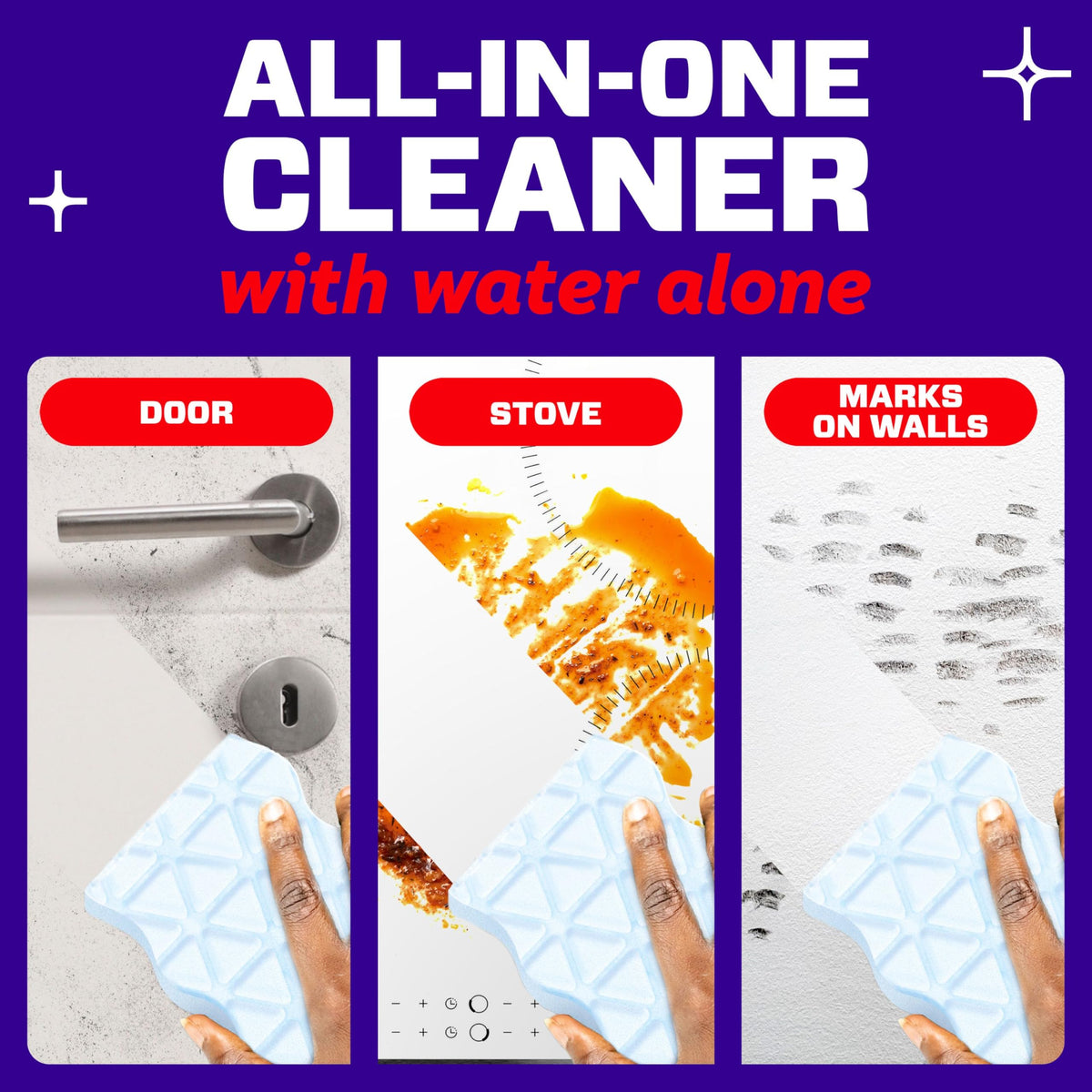 Mr. Clean Magic Eraser Sponge, Extra Durable, All Purpose Cleaner, Cleaning Scrubber, Wall, Sneaker, Kitchen, Bathroom, Shower Cleaner, Cleaning Supplies, Pads, 12ct, [Special Feature]