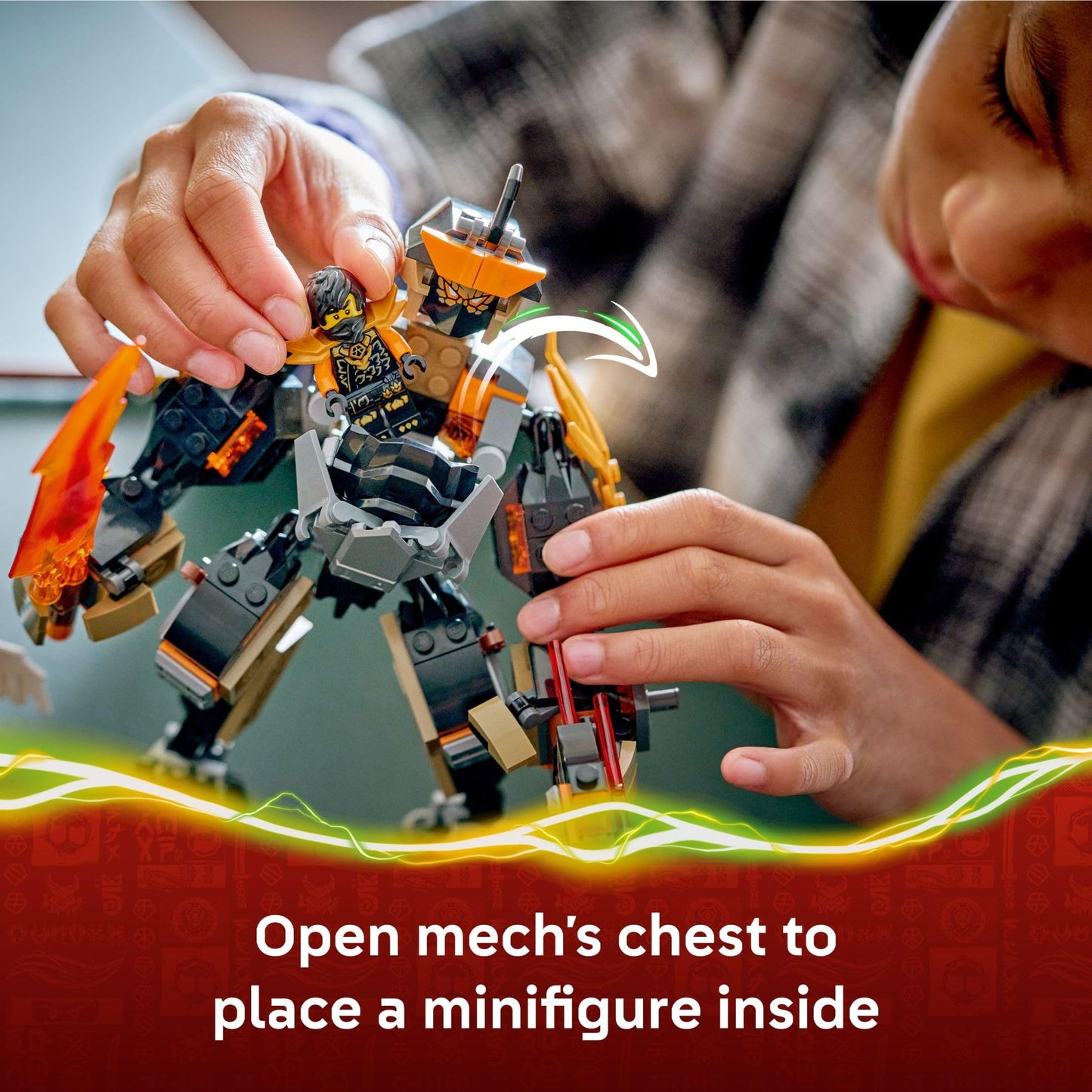 LEGO NINJAGO Cole’s Mission Mech & Dragon Zane Building Toy for Boys, Girls & Kids, Ages 7+ - Poseable Mech W/Cole, Acid Monster, & Zane Minifigures for Pretend Play - Gift Idea for Birthdays - 71854 LEGO