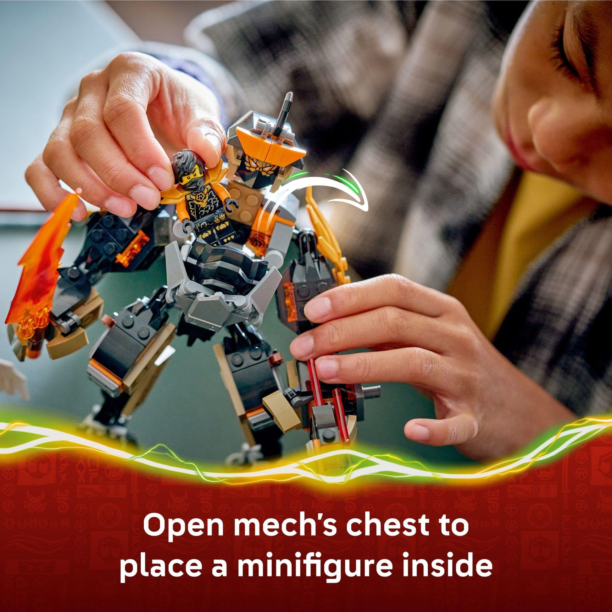 LEGO NINJAGO Cole’s Mission Mech & Dragon Zane Building Toy for Boys, Girls & Kids, Ages 7+ - Poseable Mech W/Cole, Acid Monster, & Zane Minifigures for Pretend Play - Gift Idea for Birthdays - 71854 LEGO