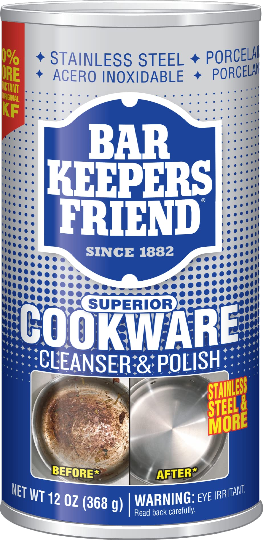 Bar Keepers Friend Superior Cookware Cleanser & Polish | 12-Ounces | 1-Unit - Available at All In One Marketplace Canada
