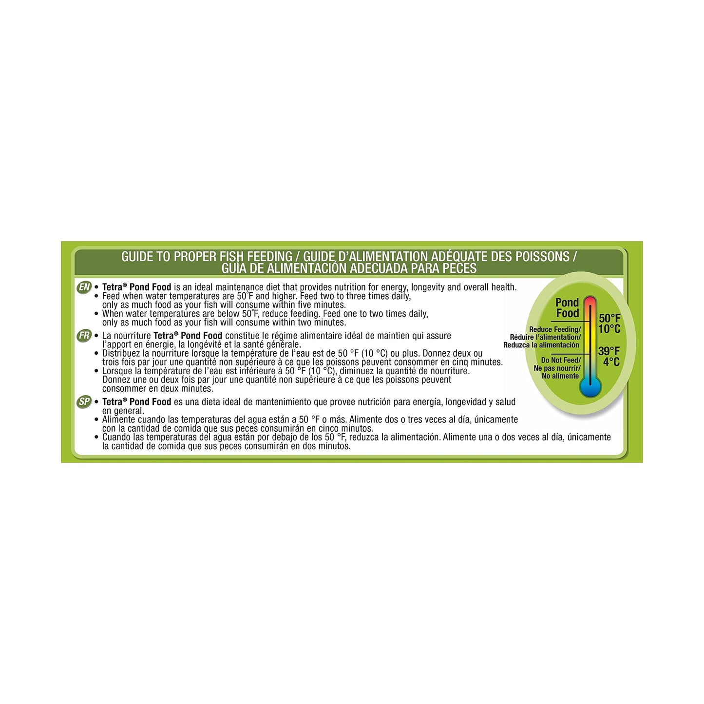 Tetra Pond Food 1.25lb Bag (Trilingual) - Available at All In One Marketplace Canada