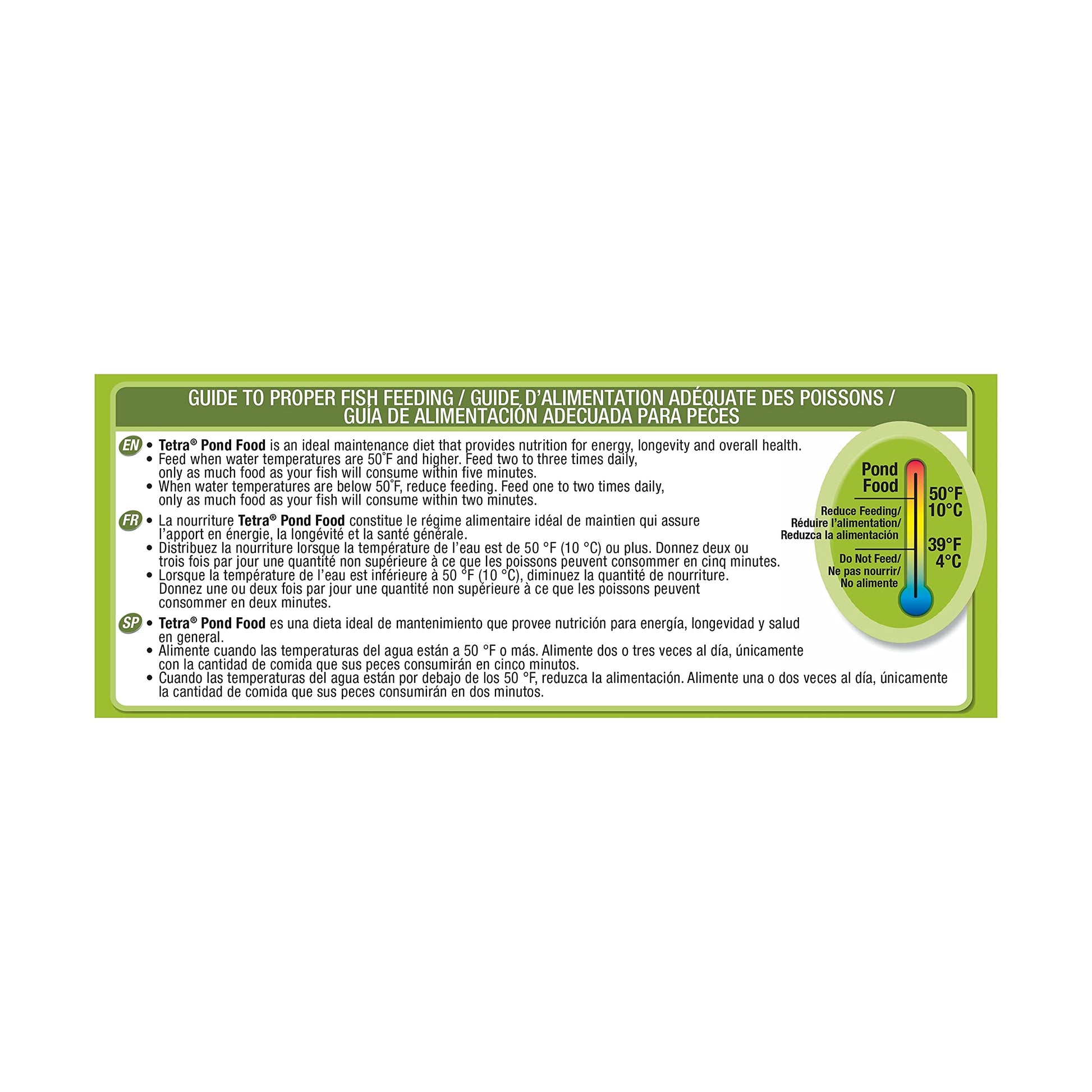 Tetra Pond Food 1.25lb Bag (Trilingual) - Available at All In One Marketplace Canada