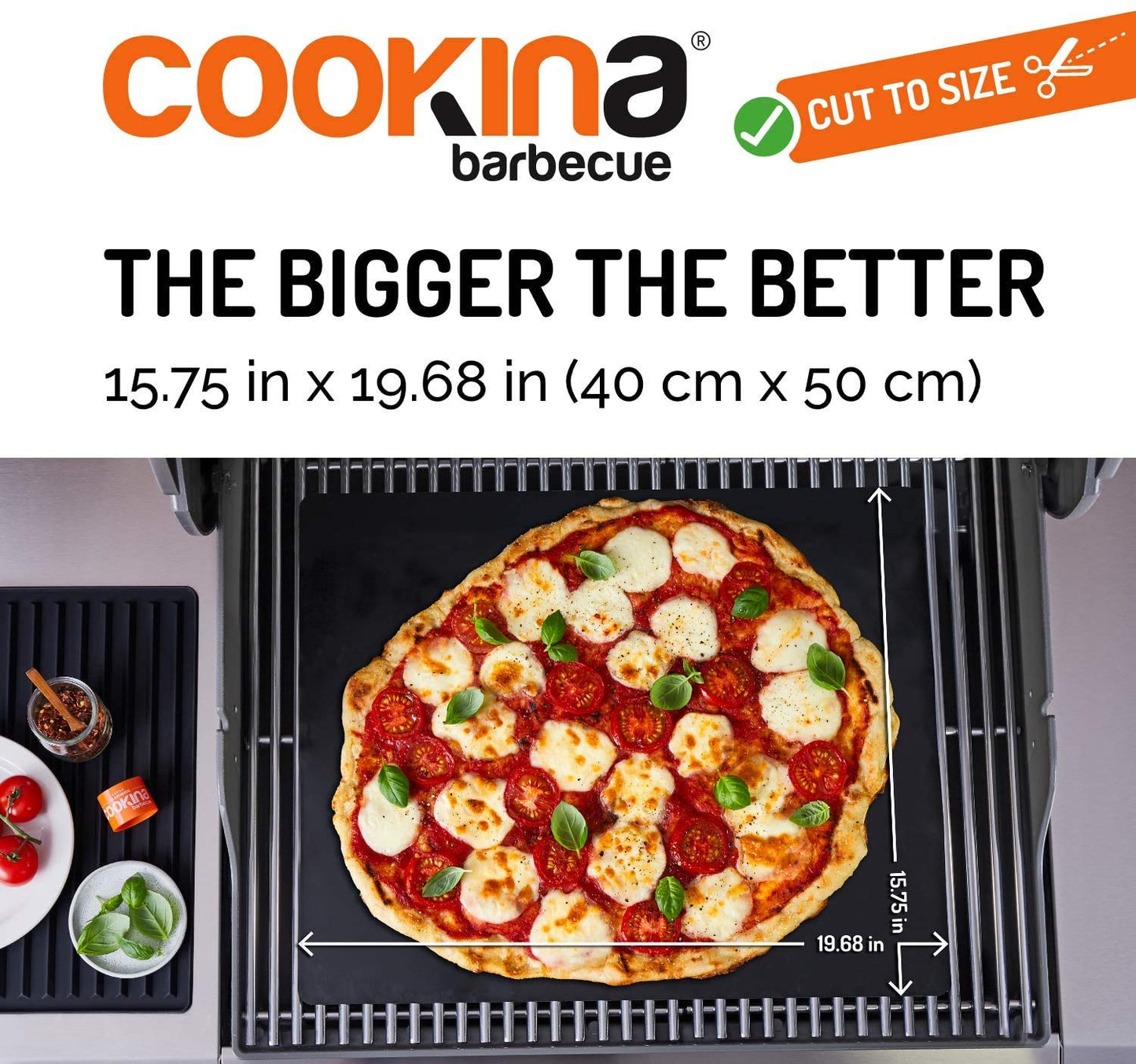 COOKINA BBQ Reusable Grill Mat (Pack of 2) - 100% Non-Stick, Easy to Clean Grilling Sheet for Smokers, as well as Gas, Charcoal and Electric Barbecues - Available at All In One Marketplace Canada