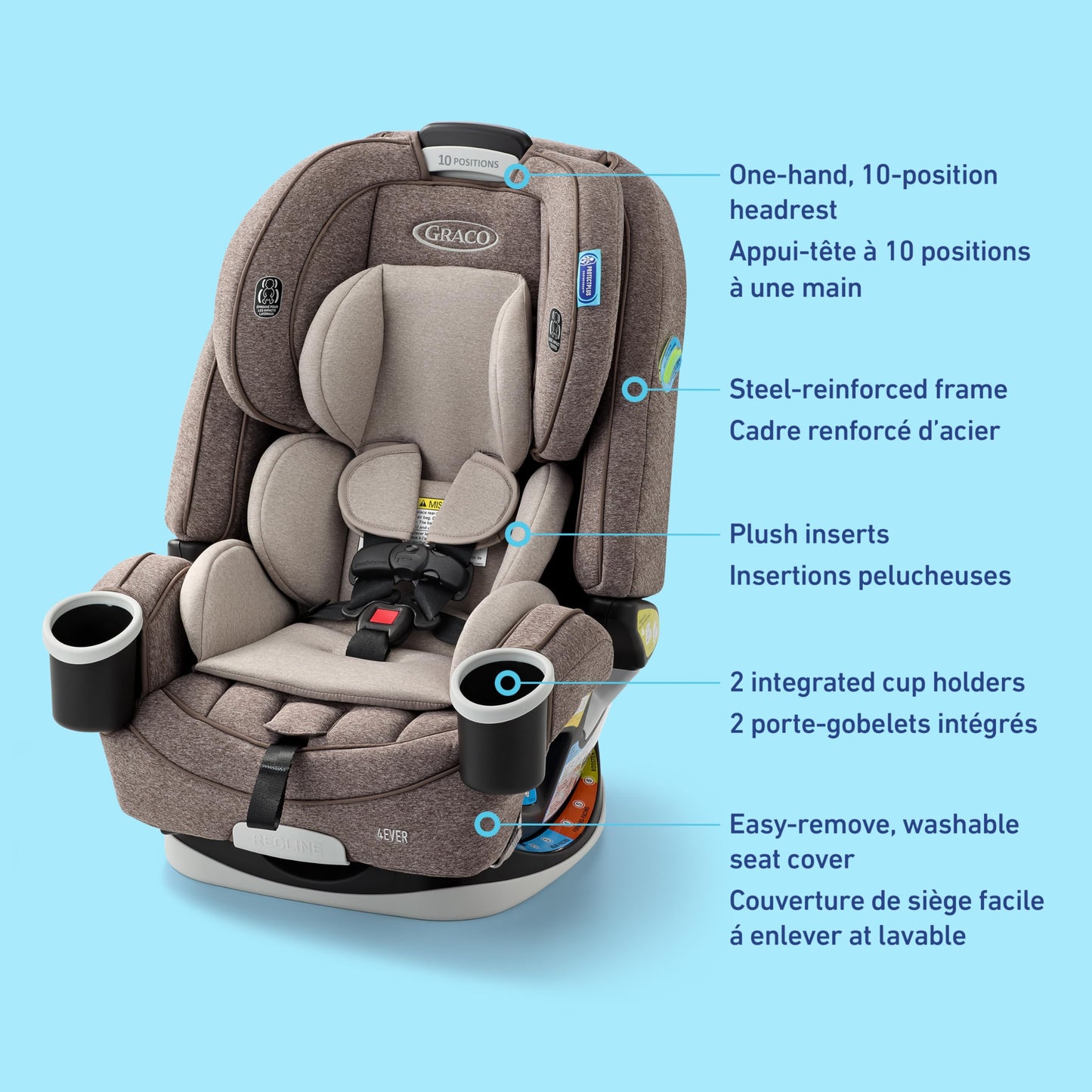 Graco 4Ever 4-in-1 Car Seat, Hancock